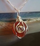 sea glass pendant