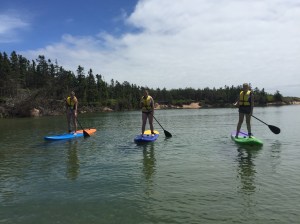group paddle boarding with East Coast Paddle Adventures