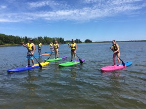 group paddle boarding with East Coast Paddle Adventures